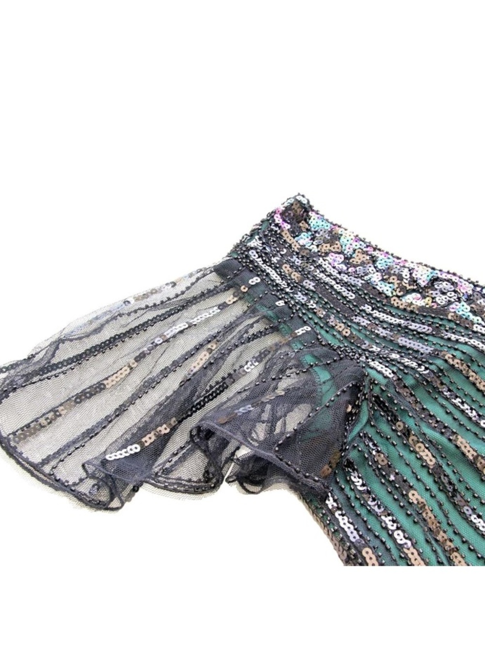 Women’s 1920s Gaspy Cocktail Fringe Dress Costsume With Accessories XXXL - Picture 3 of 4